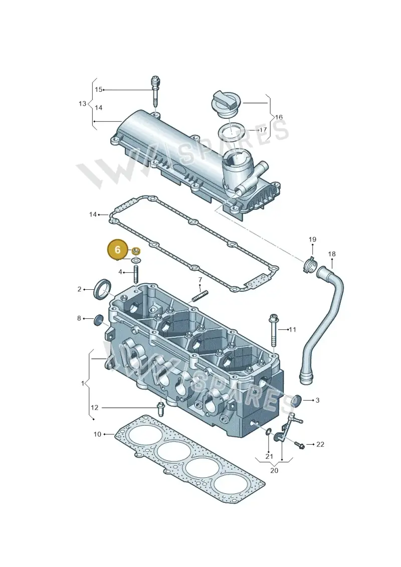 N01100846 — SEAT Altea XL Reference (2010-2013) diagram 409103300, position 6