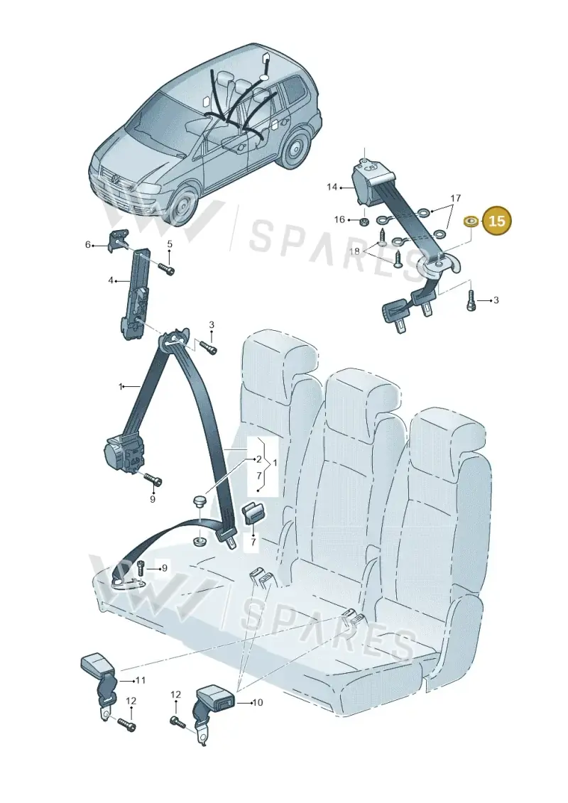 N0116555 — SEAT Altea XL Reference (2013-2013) diagram 409857700, position 15