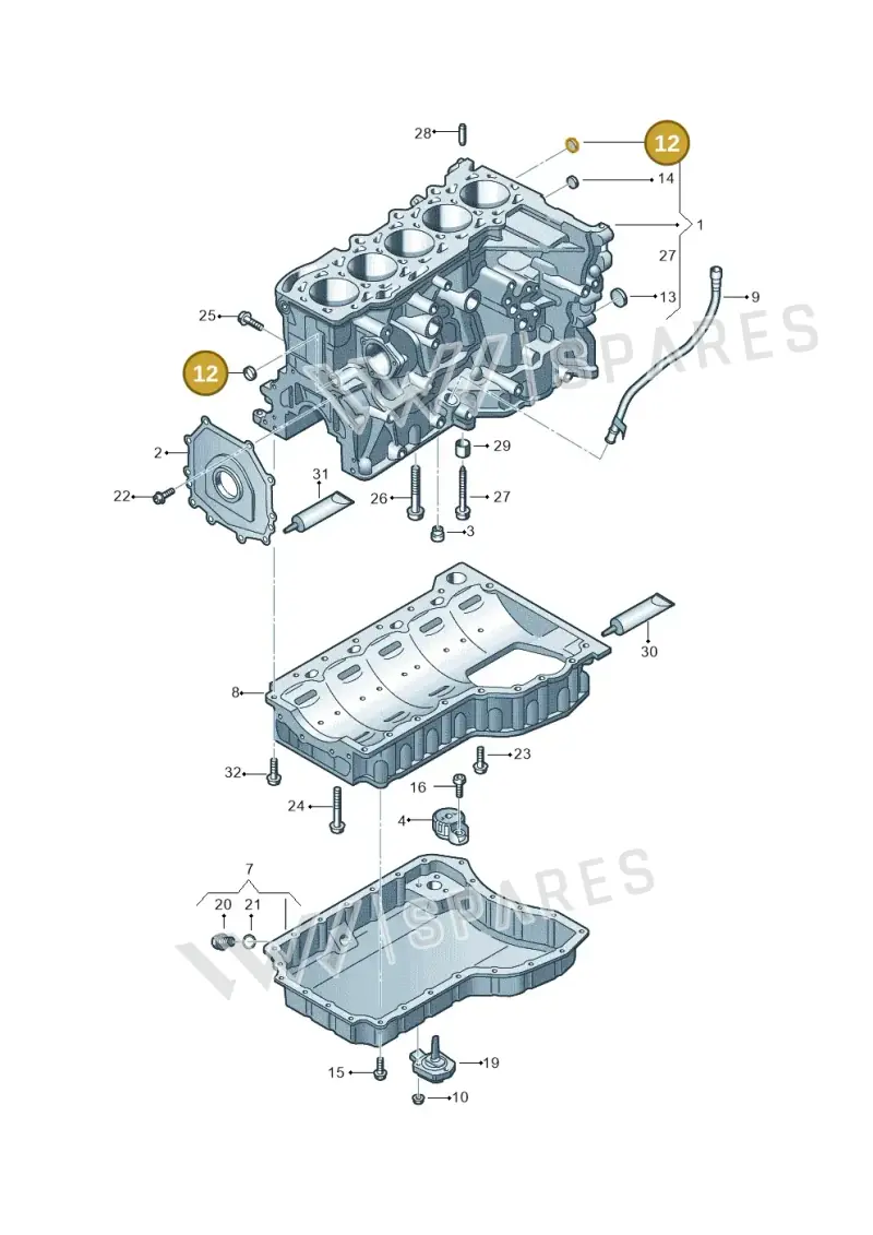 N01190710 — SEAT Formentor TSI CUPRA (2020-) diagram 898103100, position 12