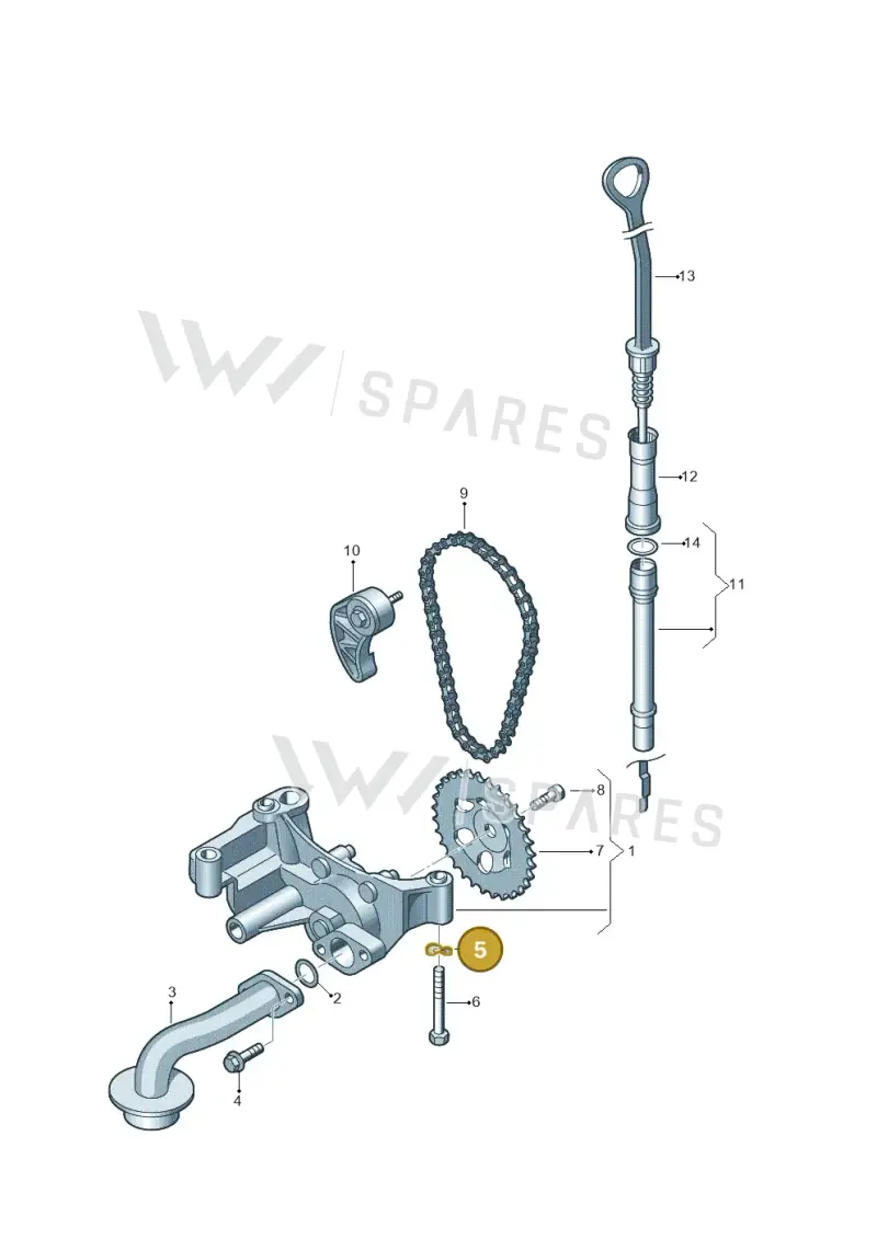 N0122345 — SEAT Altea XL Reference (2013-2013) diagram 194115100, position 5