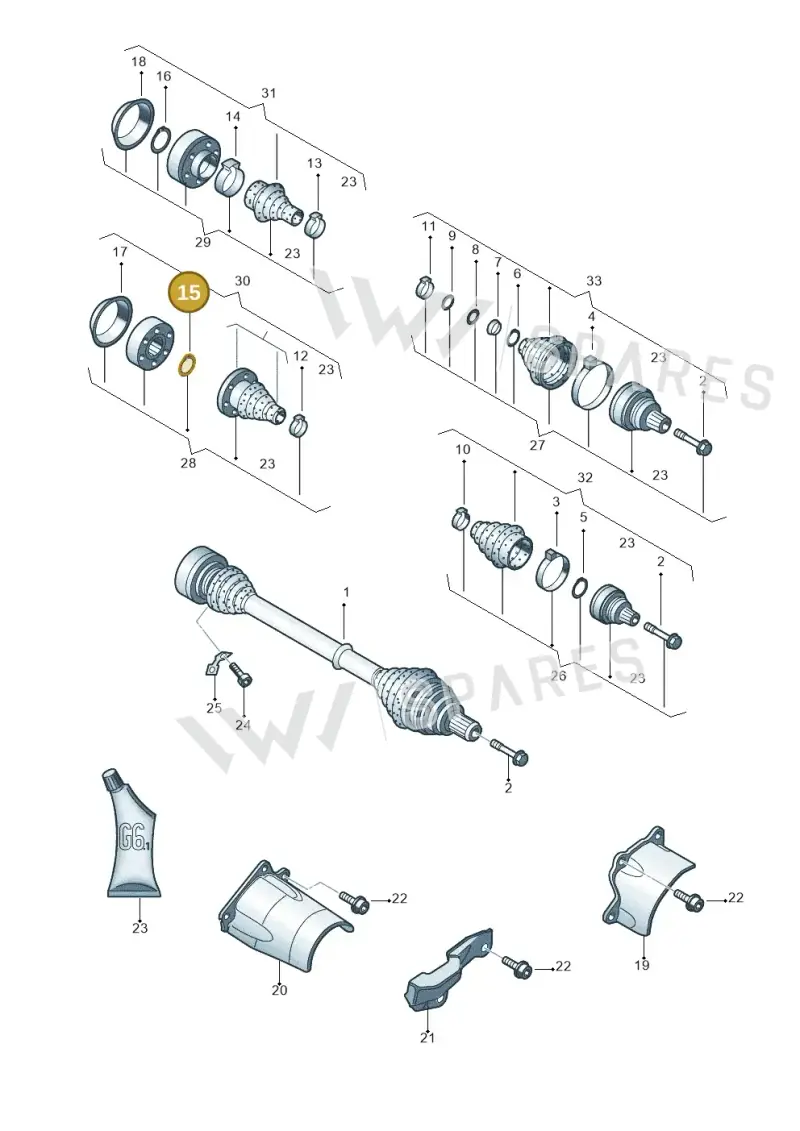 N0124251 — SEAT Exeo ST Reference (2008-2011) diagram 249407200, position 15
