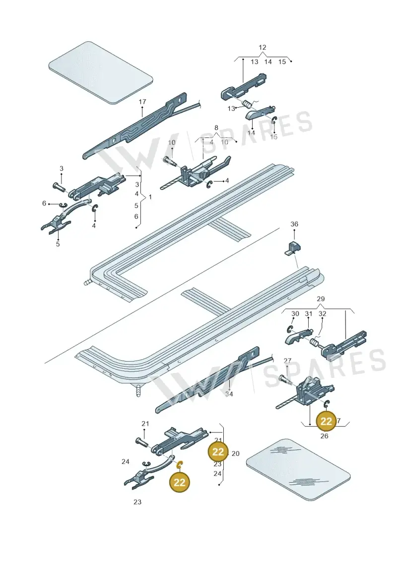 N0124334 — SEAT Alhambra (2006-2010) diagram 147877400, position 22