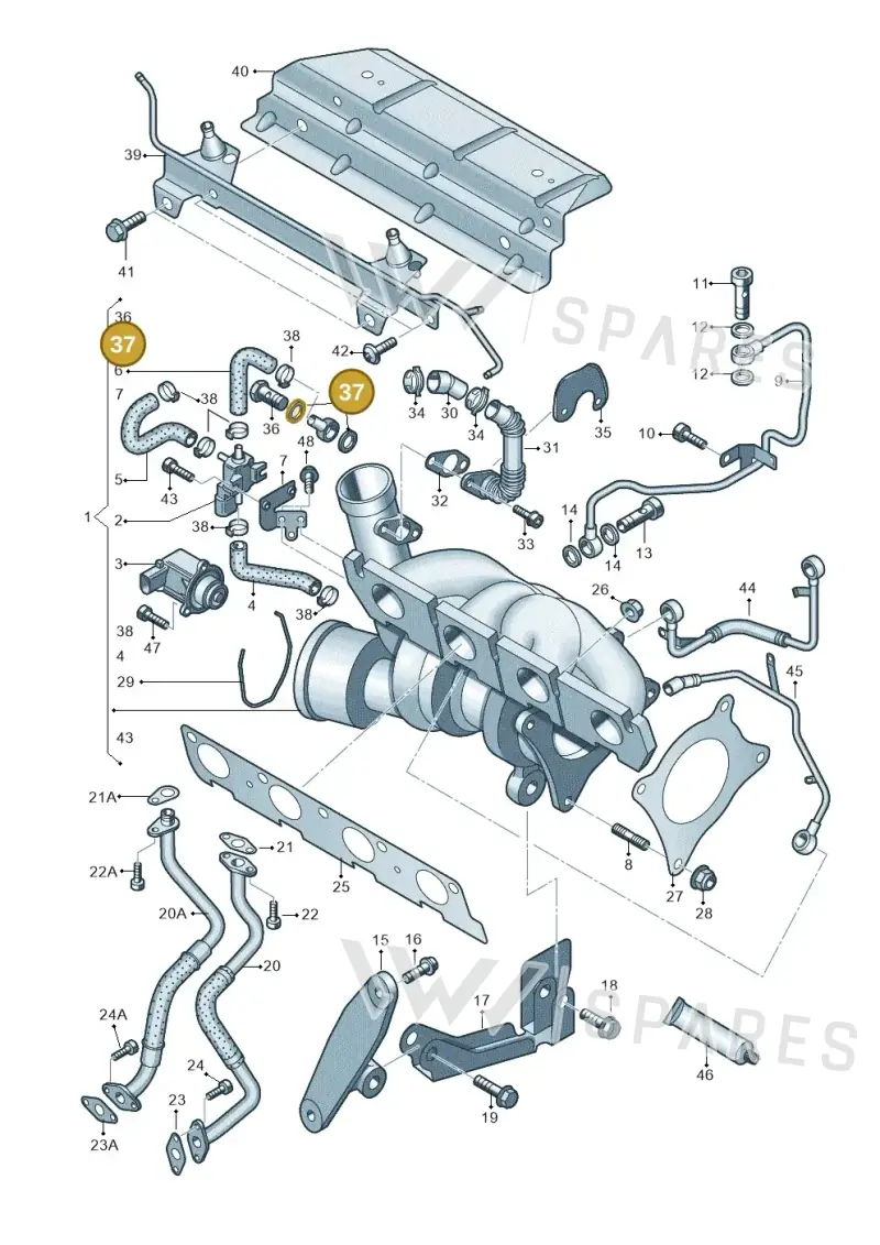 N0138302 — SEAT Altea XL Reference (2013-2013) diagram 412145650, position 37
