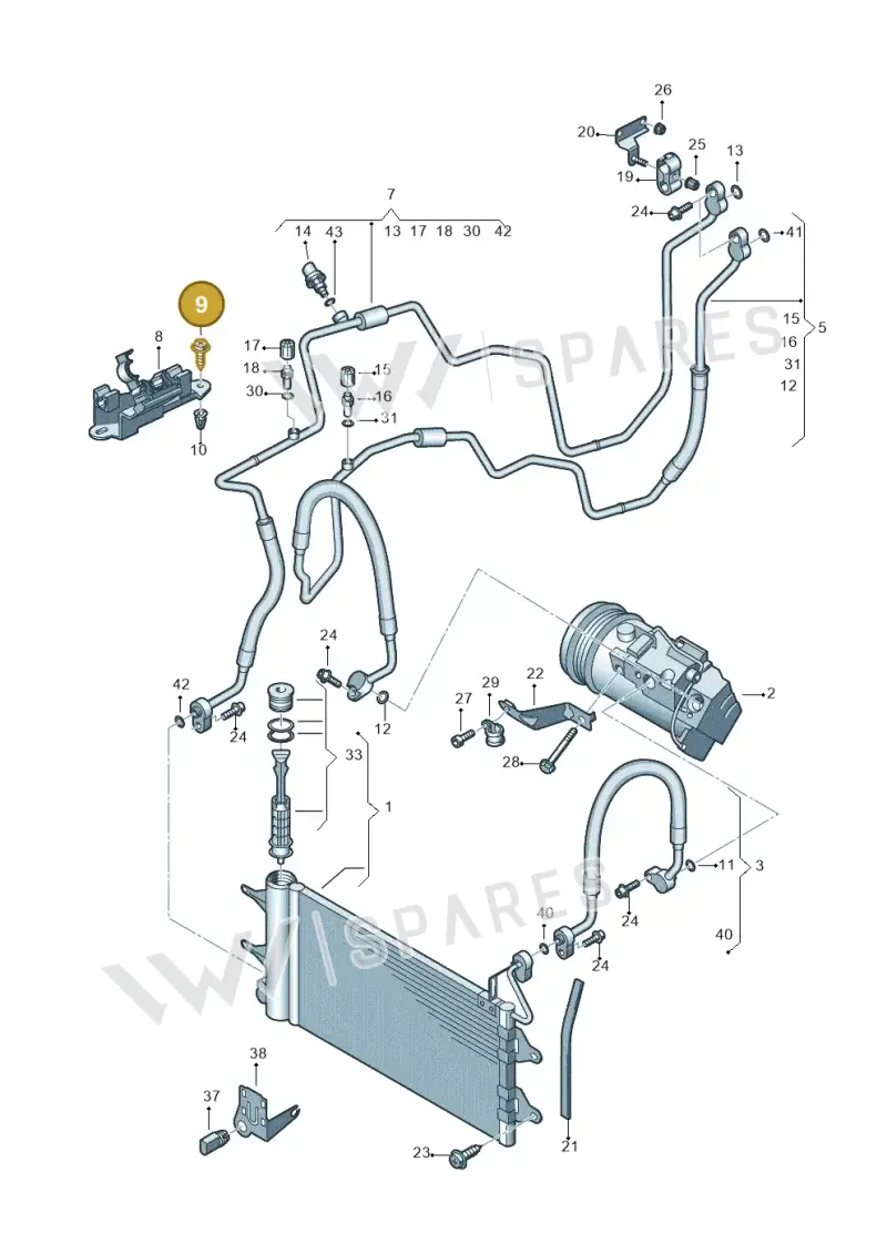 N01396921 — SEAT Ibiza Reference (2012-2012) diagram 672260410, position 9