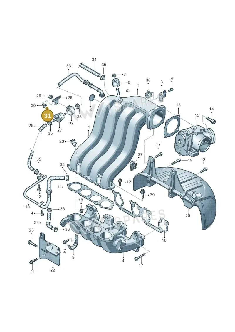 N0143441 — SEAT Ibiza Reference (2012-2012) diagram 194133270, position 31