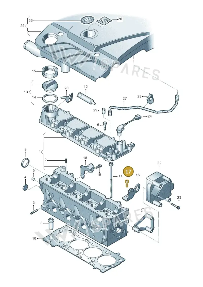 N0147214 — SEAT IBIZA                  06> (2005-) diagram 231103350, position 17
