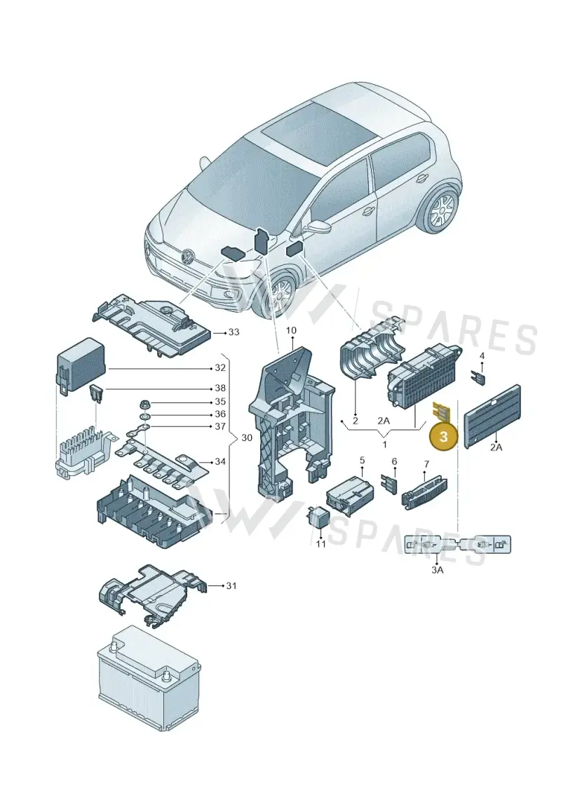N01713113 — SEAT Mii electric (2020-2021) diagram 772000080, position 3