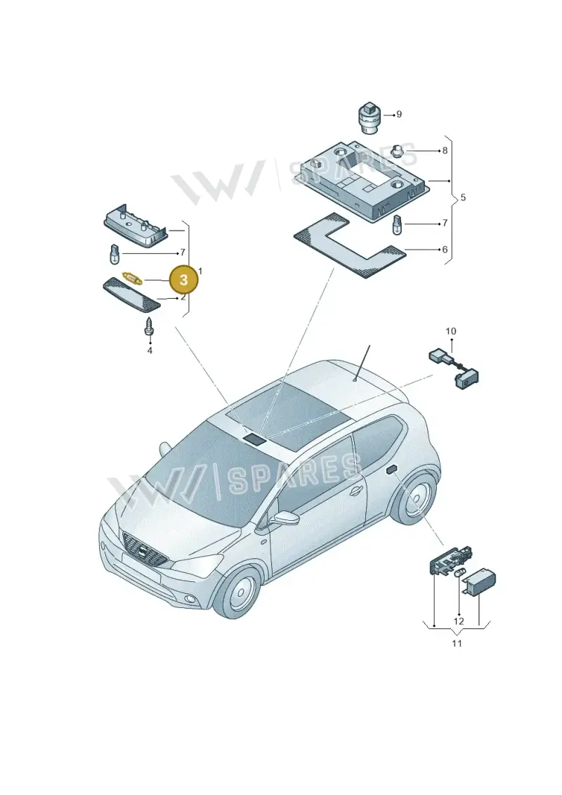 N0177234 — SEAT Mii electric (2020-2021) diagram 735947050, position 3