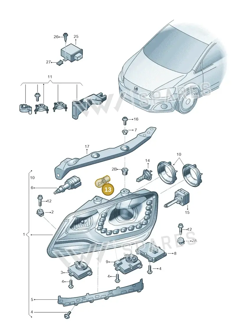 N0177328 — SEAT Alhambra Stylance (2015-2022) diagram 878941200, position 13