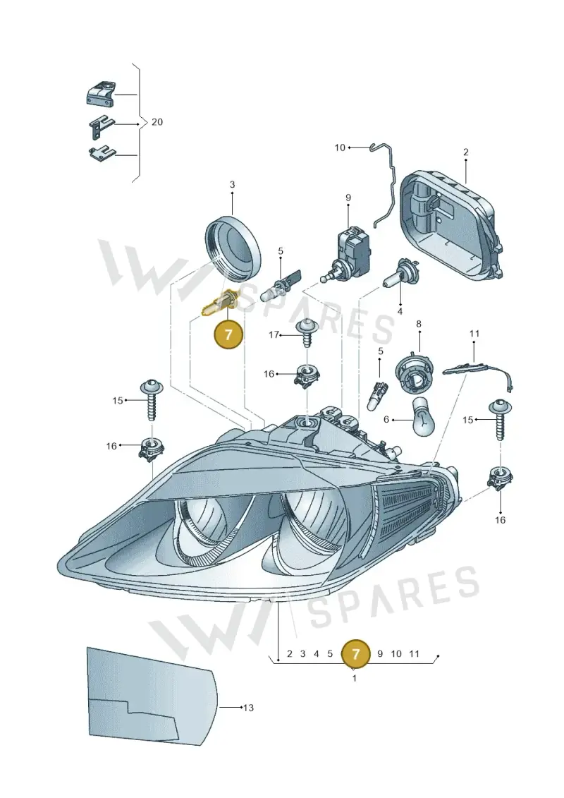 N0177612 — SEAT Exeo ST Reference (2008-2011) diagram 664941000, position 7