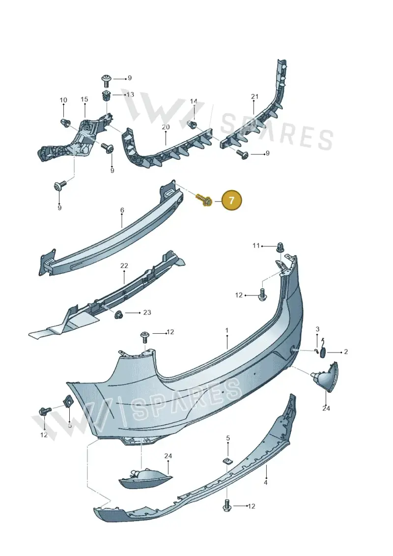 N01953310 — SEAT Altea XL Reference (2013-2013) diagram 418807600, position 7