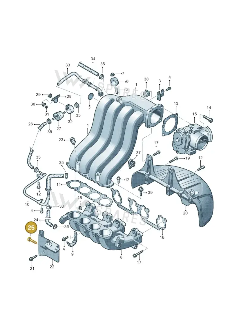 N0195433 — SEAT Ibiza Reference (2012-2012) diagram 194133270, position 25