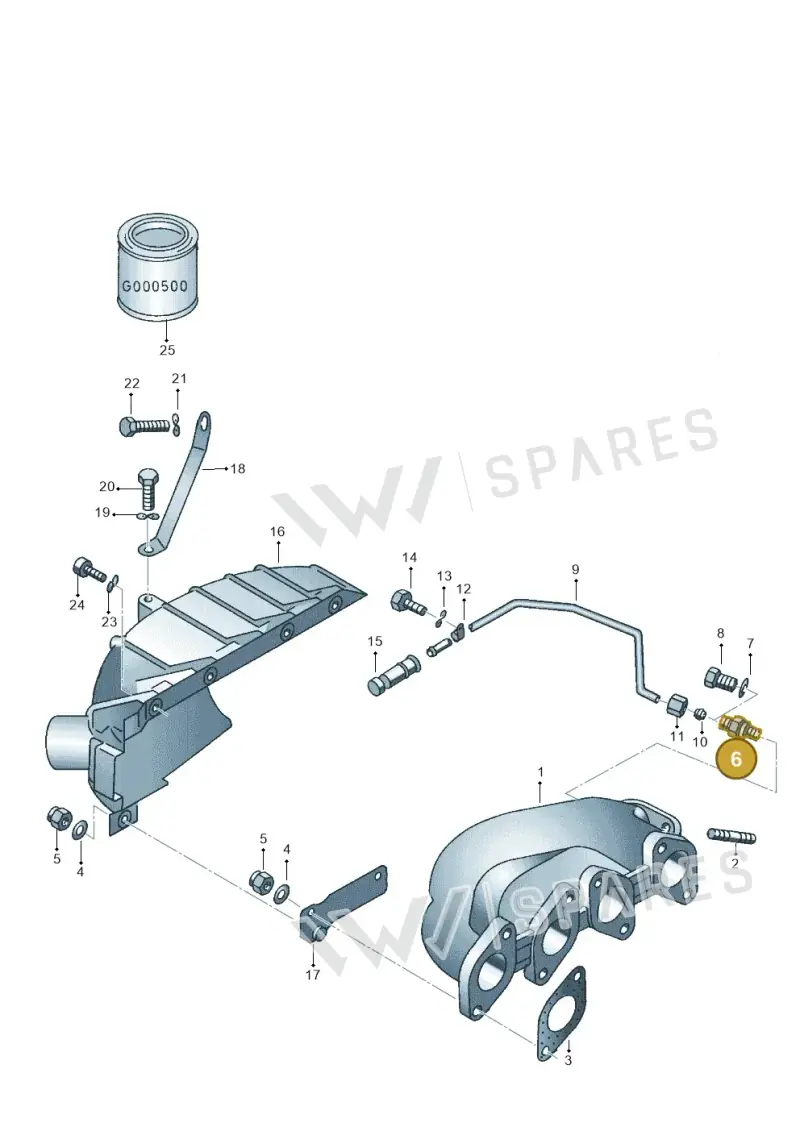 N0208052 — SEAT Exeo ST Reference (2008-2011) diagram 114253100, position 6
