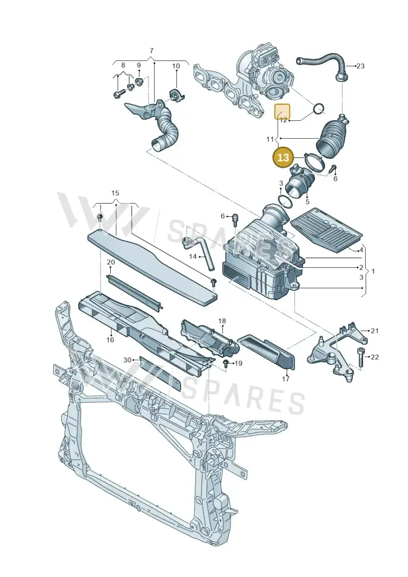 N0245226 — SEAT Formentor TSI CUPRA (2020-) diagram 793129060, position 13