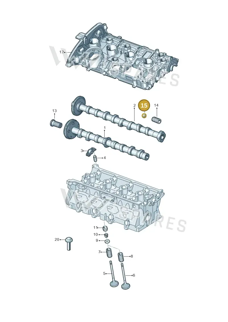 N0256571 — SEAT Formentor TSI CUPRA (2020-) diagram 849109090, position 15