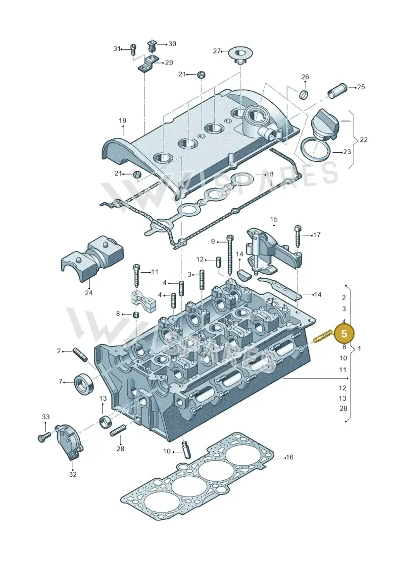 N0443951 — SEAT IBIZA                  06> (2005-) diagram 194103500, position 5