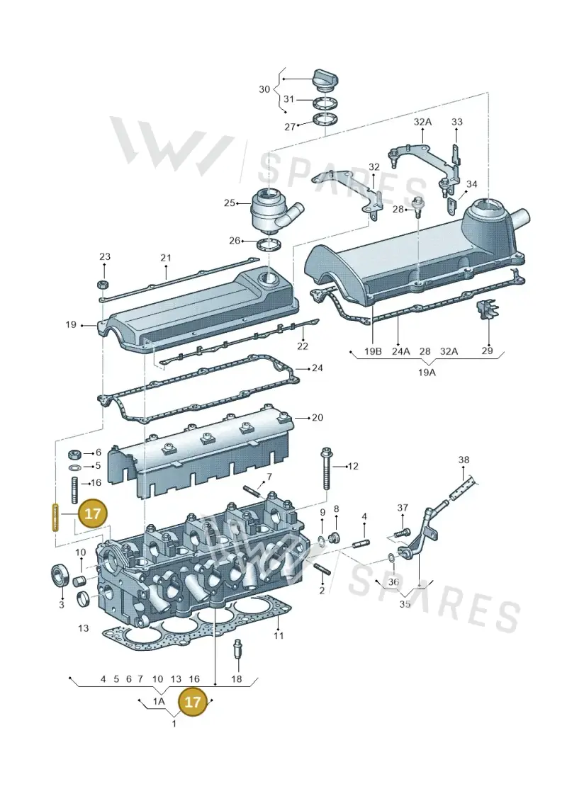 N0444625 — SEAT Ibiza Reference (2012-2012) diagram 266103450, position 17