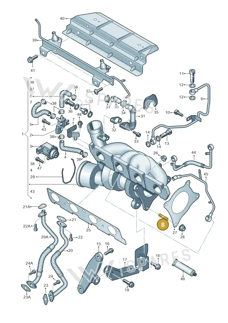 N0445203 — SEAT Altea XL Reference (2013-2013) diagram 412145650, position 8