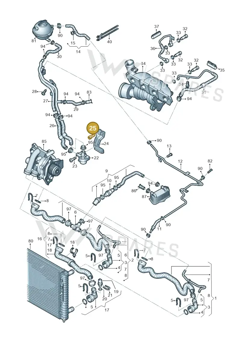 N0447276 — SEAT Altea XL Reference (2013-2013) diagram 649121240, position 25