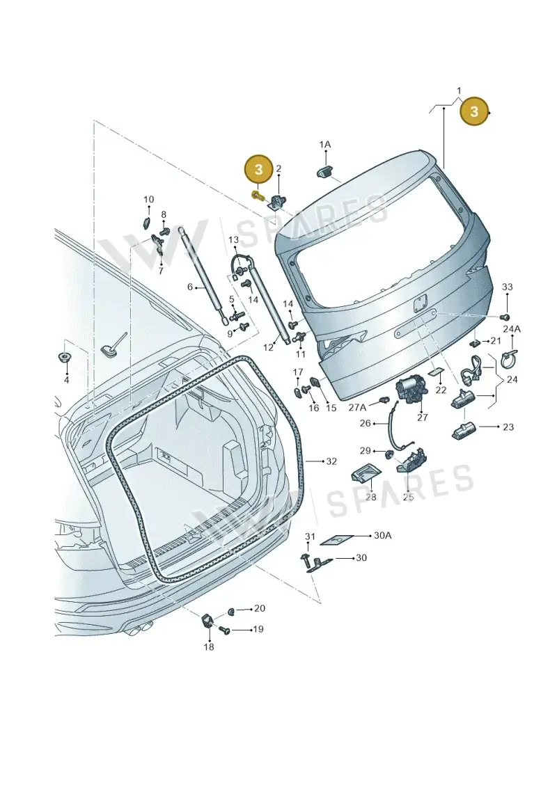 N0902619 — SEAT Ateca Style (2016-) diagram 893827000, position 3