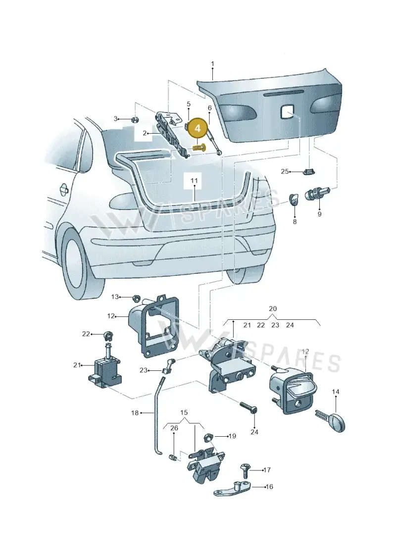 N10063202 — SEAT CORDOBA                06> (2005-) diagram 401827000, position 4