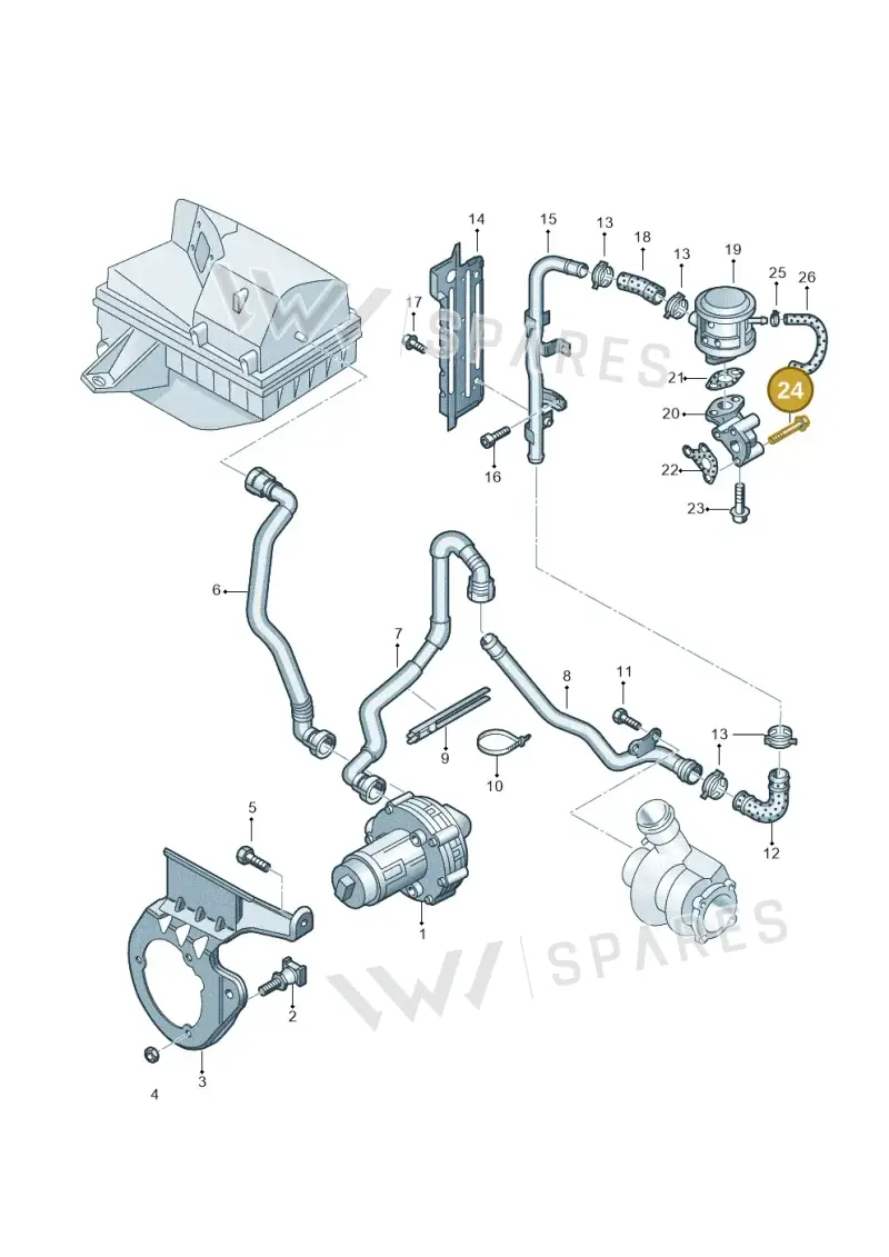 N10080204 — SEAT Exeo ST Reference (2008-2011) diagram 249131100, position 24