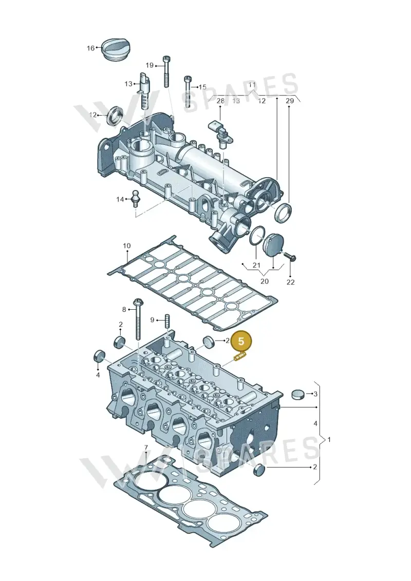 N10087802 — SEAT Formentor TSI CUPRA (2020-) diagram 837103410, position 5