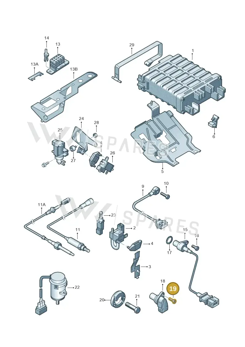 N10104501 — SEAT Alhambra (2006-2010) diagram 162906100, position 19