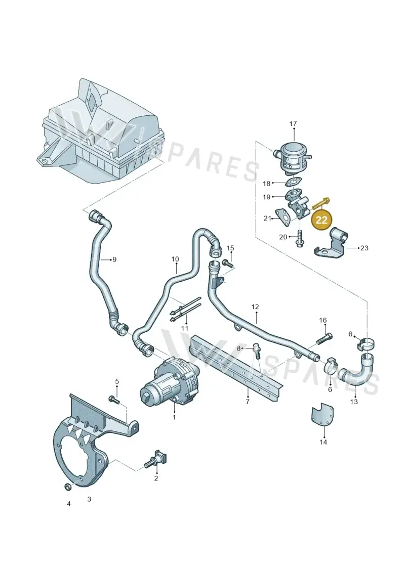 N10117405 — SEAT Exeo ST Reference (2008-2011) diagram 249131050, position 22