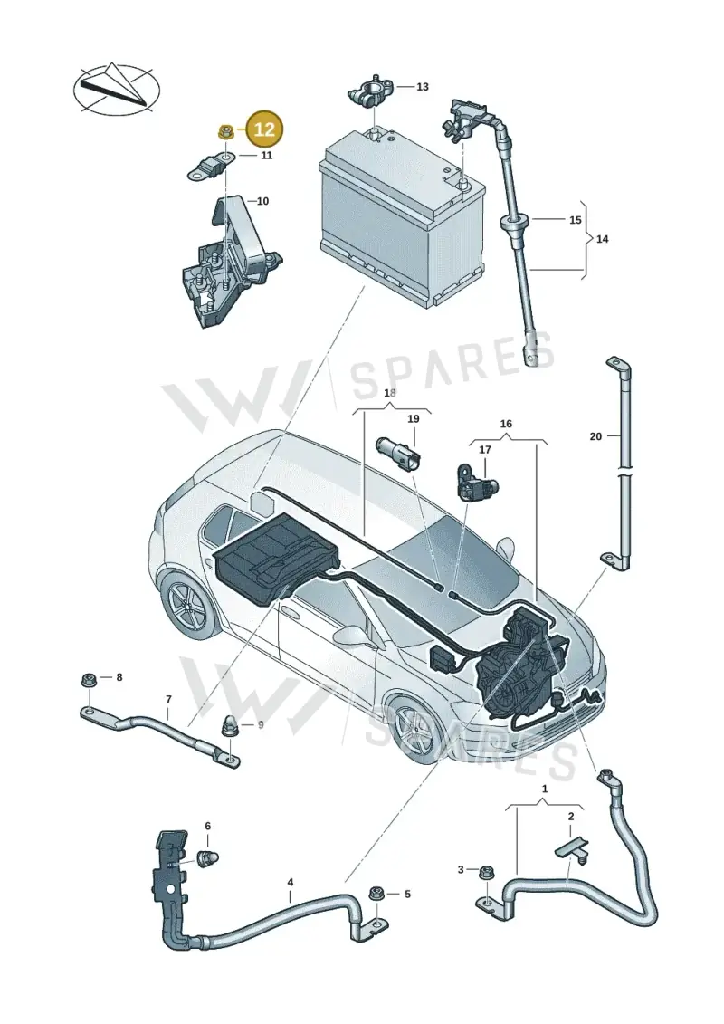 N10118104 — SEAT Formentor TSI CUPRA (2020-) diagram 5h0971005, position 12