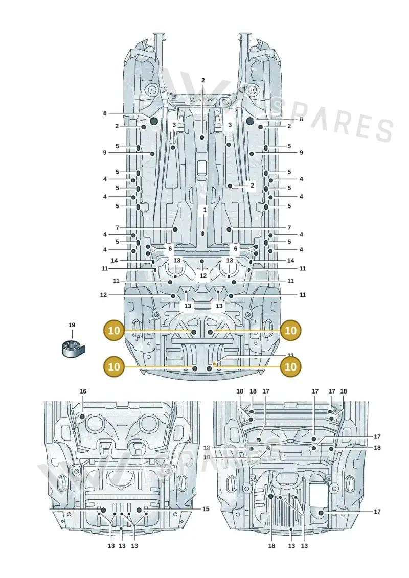N10124501 — SEAT Formentor TSI CUPRA (2020-) diagram 5fn803036, position 10