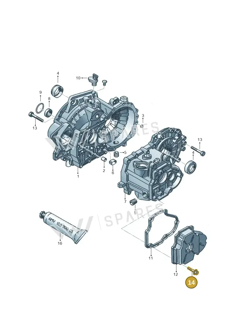 N10143002 — SEAT IBIZA                  06> (2005-) diagram 121301400, position 14