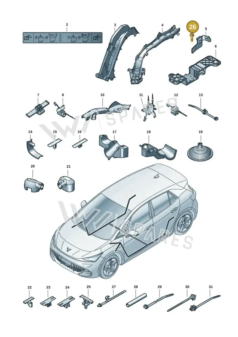 N10170302 — SEAT EBoost CUPRA (2021-) diagram 10s972001, position 26