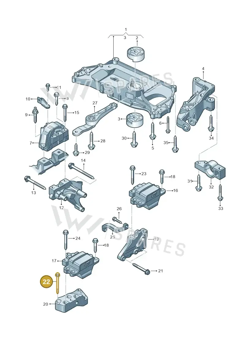 N10241507 — SEAT Altea XL Reference (2013-2013) diagram 409199200, position 22