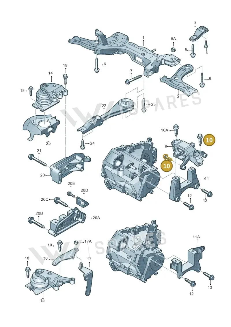 N10246611 — SEAT Toledo Reference (2012-2015) diagram 672199250, position 10