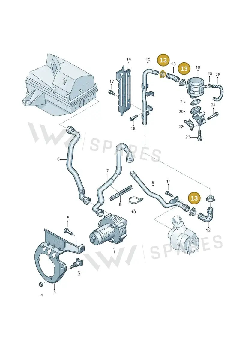 N10258101 — SEAT Exeo ST Reference (2008-2011) diagram 249131100, position 13