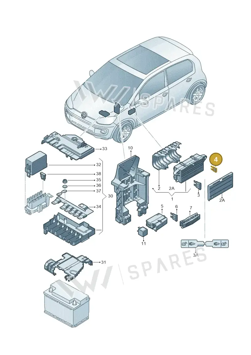 N10261503 — SEAT Mii electric (2020-2021) diagram 772000080, position 4