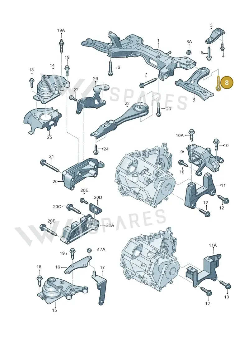 N10262202 — SEAT Ibiza Reference (2012-2012) diagram 747199250, position 8