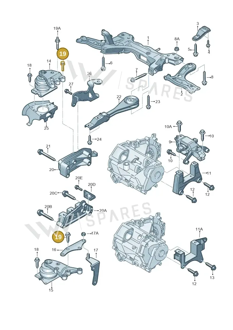 N10286205 — SEAT Ibiza Reference (2012-2012) diagram 747199250, position 19