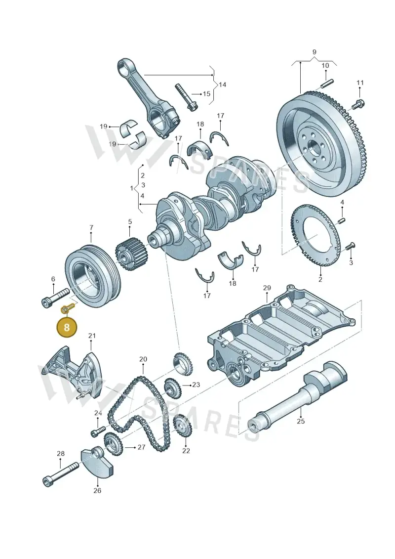 N10303607 — SEAT Ibiza Reference (2008-2011) diagram 231105100, position 8