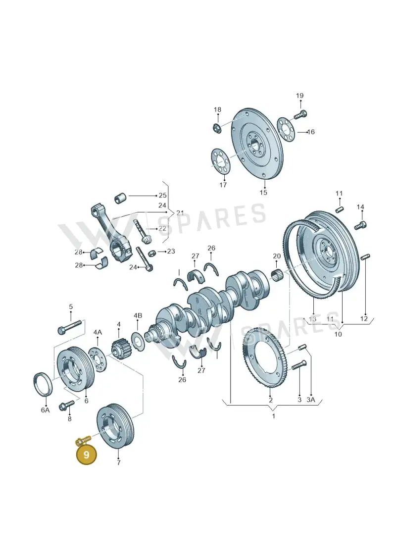 N10303607 — SEAT Leon Stylance (2010-2012) diagram 194105150, position 9