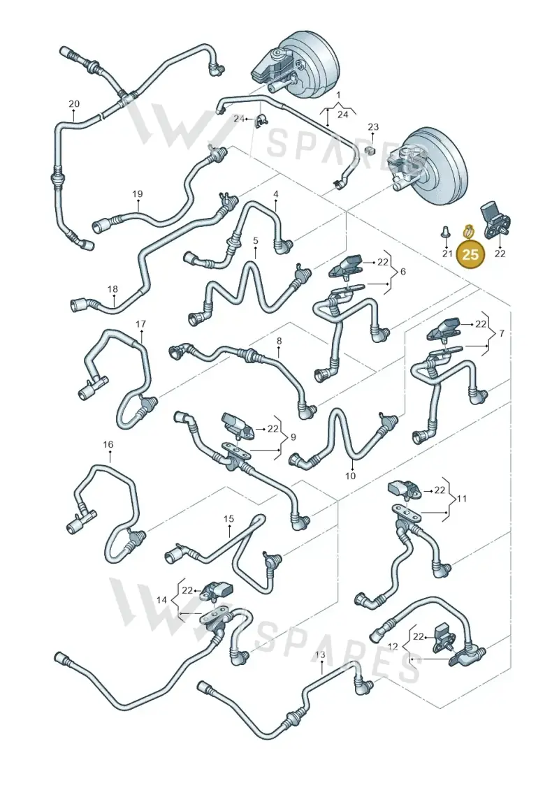 N10320601 — SEAT Altea XL Reference (2013-2013) diagram 649611760, position 25