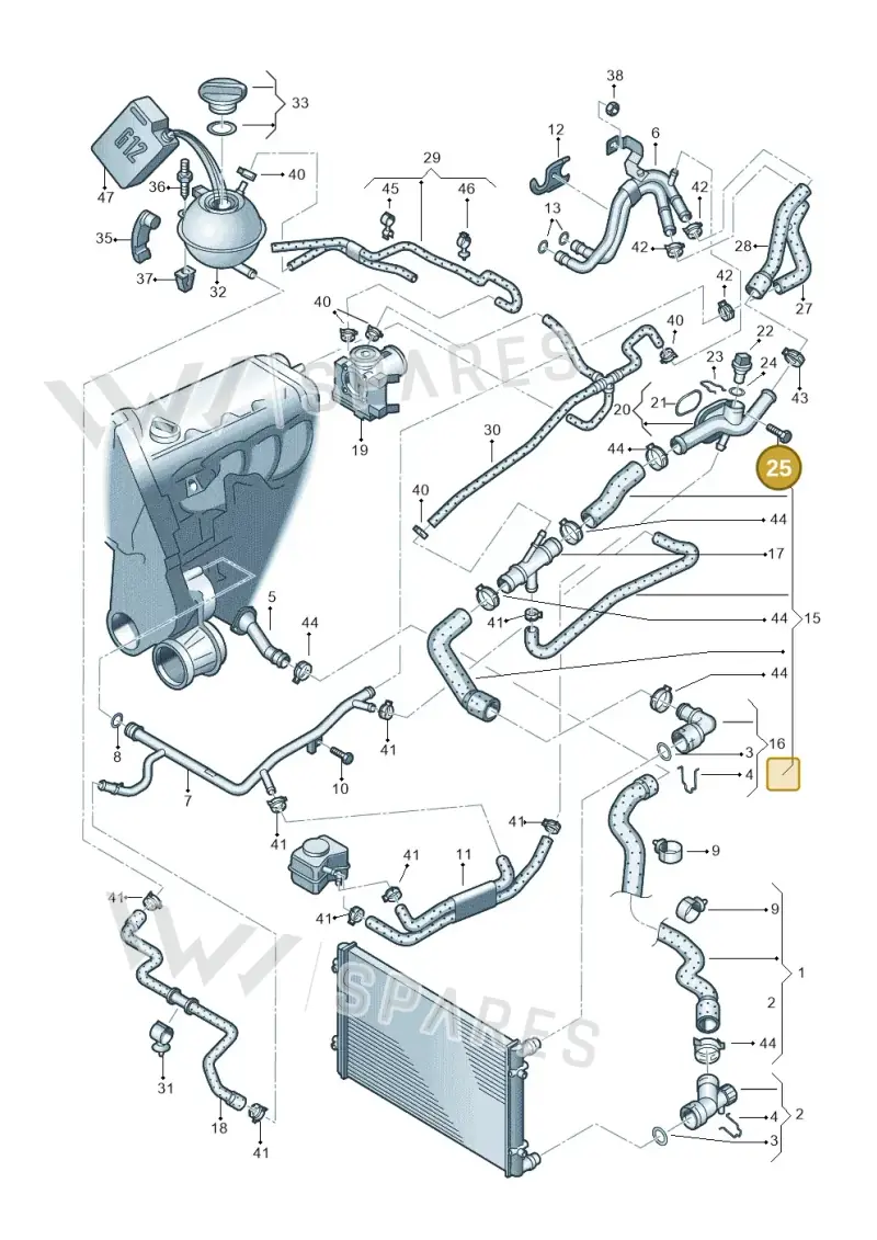 N10323104 — SEAT Ibiza Reference (2012-2012) diagram 225121300, position 25