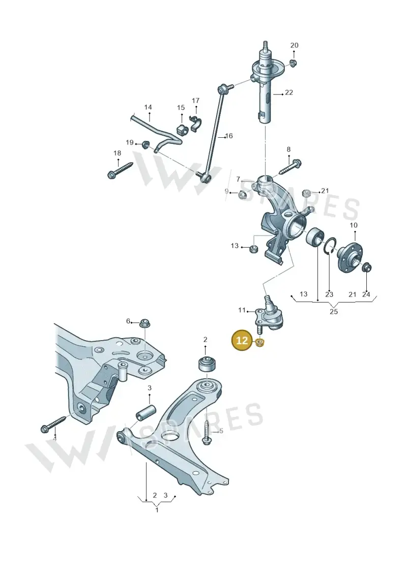 N10332002 — SEAT Mii electric (2020-2021) diagram 723407000, position 12