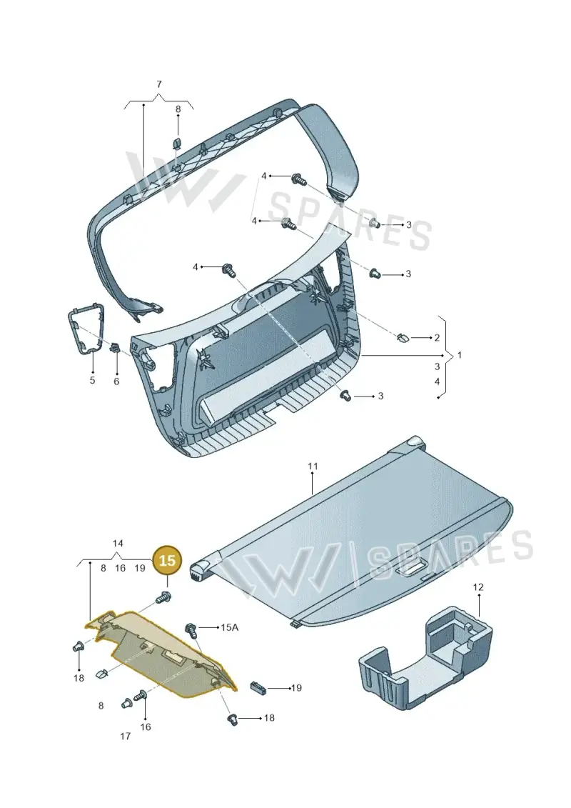 N10353802 — SEAT Altea XL Reference (2013-2013) diagram 498867950, position 15