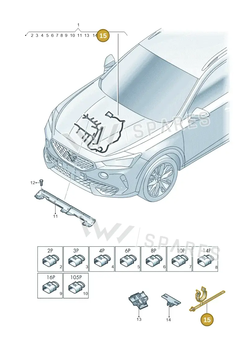 N10418401 — SEAT Formentor TSI CUPRA (2020-) diagram 5ff971015, position 15