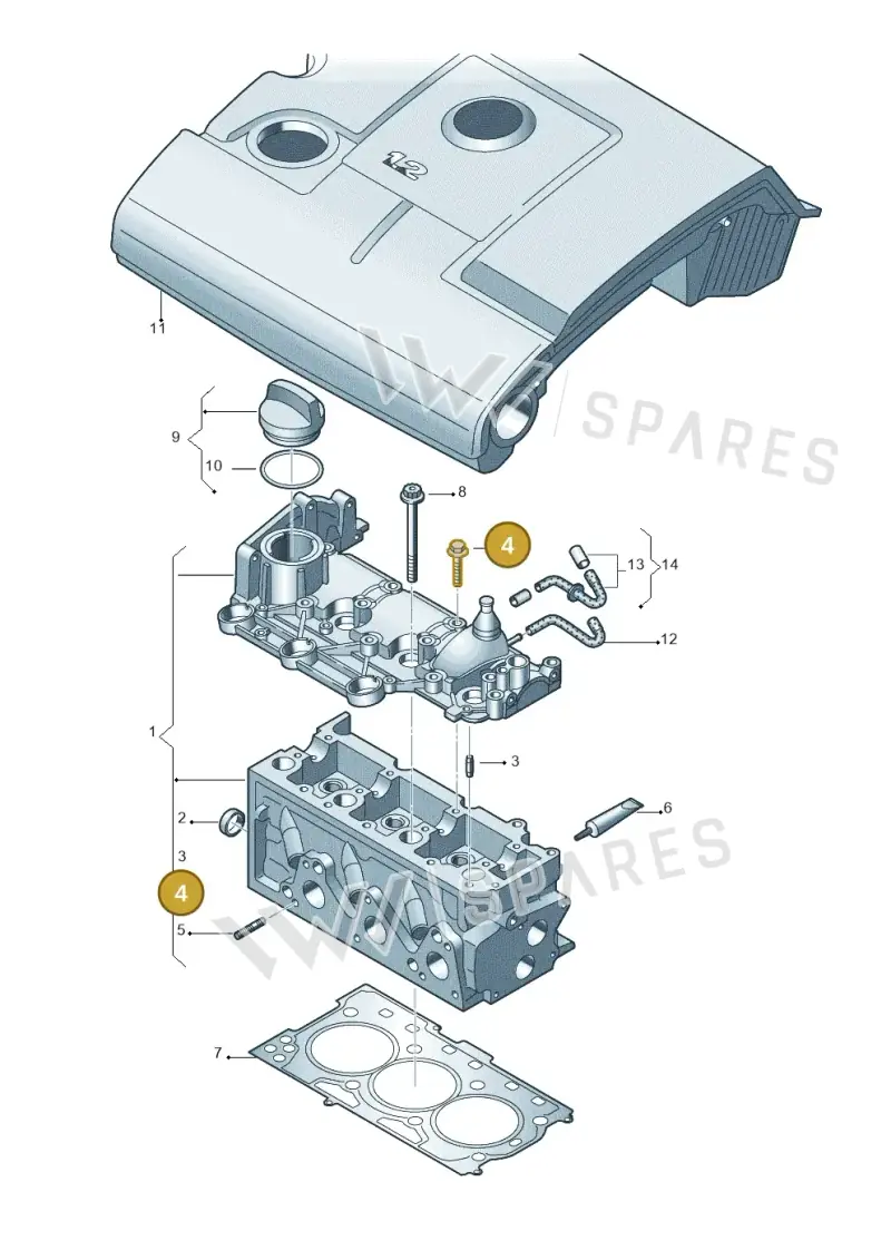 N10430503 — SEAT IBIZA                  06> (2005-) diagram 225103350, position 4