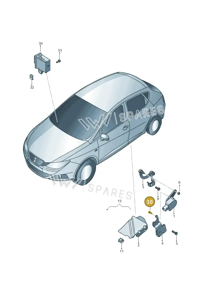 N10434301 — SEAT Ibiza Stylance (2015-) diagram 639941250, position 10