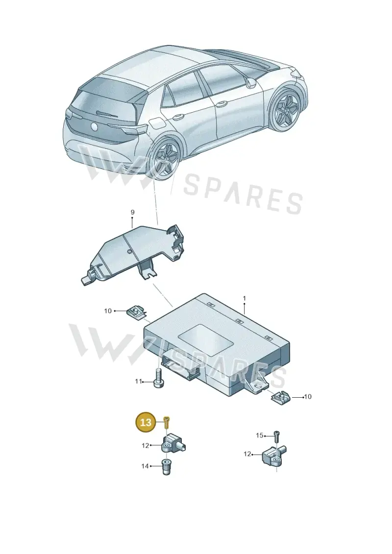 N10456201 — SEAT EBoost CUPRA (2021-) diagram 10a907035, position 13