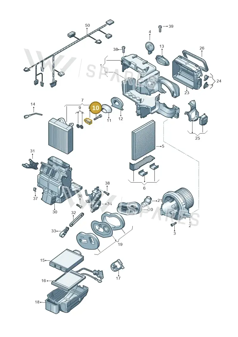 N10476301 — SEAT Ibiza Stylance (2015-) diagram 773820100, position 10